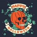 Halloween Pumpkin Skull