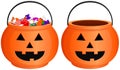 Halloween Pumpkin Trick-or-Treat Candy Bucket