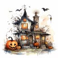 Halloween Pumpkin Trimming Illustration Background Royalty Free Stock Photo