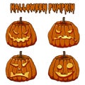 Halloween Pumpkin Vector Collections