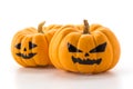 Halloween pumpkin on white Royalty Free Stock Photo