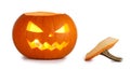 Halloween Pumpkin on white Royalty Free Stock Photo