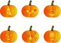 Halloween Pumpkins Royalty Free Stock Photo