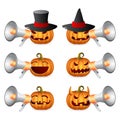 Halloween Pumpkins ang megaphone
