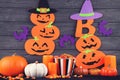 Halloween pumpkins Royalty Free Stock Photo