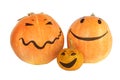 Halloween pumpkins family