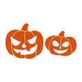 Halloween pumpkins illustration