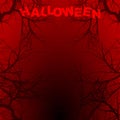 Halloween red background copy space with text Royalty Free Stock Photo