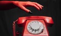 Halloween retro phone Royalty Free Stock Photo