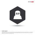 Halloween RIP Grave Stone icon Royalty Free Stock Photo