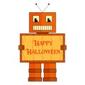 Halloween robot stylized