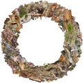 Halloween round wreath frame