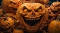 halloween's grin, gritting teeth pumpkin showcase