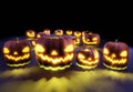 Halloween`s Pumpkins set Royalty Free Stock Photo