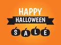 Halloween sale banner background