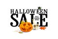 Halloween sale offer design.