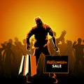 Halloween sale poster Royalty Free Stock Photo