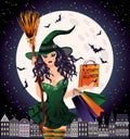 Halloween sale. Sexual urban witch