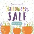 Halloween sale template.