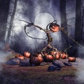 Halloween scarecrow Royalty Free Stock Photo