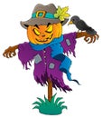 Halloween scarecrow theme image 1 Royalty Free Stock Photo