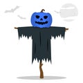 Halloween Scarecrows with a Jack O Lantern head Royalty Free Stock Photo