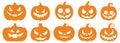 Halloween scary faces Royalty Free Stock Photo