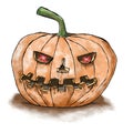 Halloween scary pumpkin