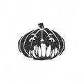 Halloween scary pumpkin face Royalty Free Stock Photo