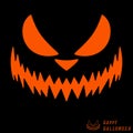 Halloween scary pumpkin template Royalty Free Stock Photo