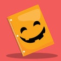 HALLOWEEN SCHOOL NOTEBOOK ORANGE 09 Royalty Free Stock Photo
