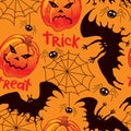 Halloween seamless background