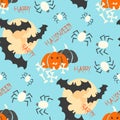 Halloween seamless background Royalty Free Stock Photo