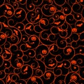 Halloween seamless pattern background vector