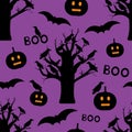 Halloween seamless pattern. Creative digital paper