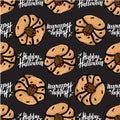 Halloween seamless pattern with hand drawing element 7