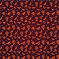 Halloween Seamless Pattern Royalty Free Stock Photo