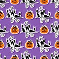 Halloween seamless-04 Royalty Free Stock Photo