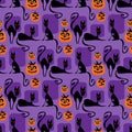Halloween seamless-08 Royalty Free Stock Photo