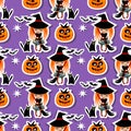 Halloween seamless-12 Royalty Free Stock Photo