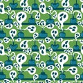 Halloween seamless witch poison bottle pattern for wrapping paper and fabrics and linens and kids clothes print