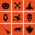 Halloween set. EPS,JPG. Royalty Free Stock Photo