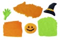 Halloween set isolated handmade