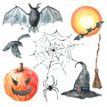 Halloween set. Royalty Free Stock Photo