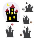 Halloween shape game: the haunted house