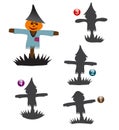 Halloween shape game: the scarecrow