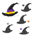 Halloween shape game: the witch hat