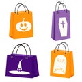 Halloween shopping bags Royalty Free Stock Photo