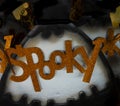 Halloween Sign Shouts `Spooky`