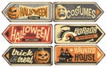 Halloween signs collection Royalty Free Stock Photo